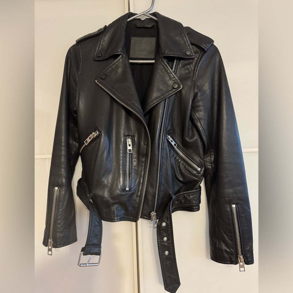 All Saints Balfern Leather Biker Jacket